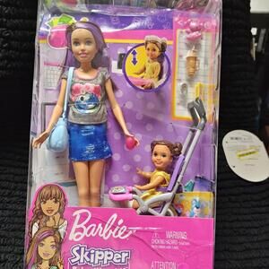 Barbie Skipper Babysitters Inc Playset with Doll, Stroller, & Baby Doll